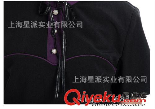 定制jdfw員工作服制服 夏季西餐廳工作制服供應 短袖前臺服
