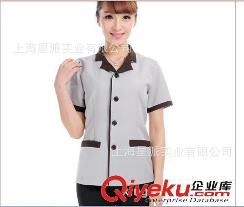 定做夏季保潔服物業(yè)裝 PA服清潔服 短袖酒店阿姨服KTV保潔服定制