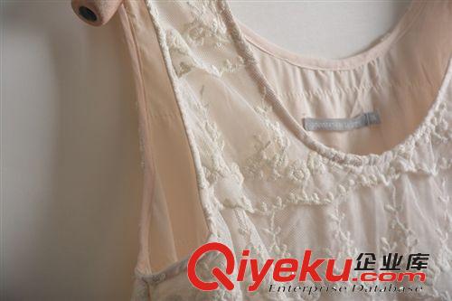 14619-006外貿(mào)女裝批發(fā) 歐美原單gd女式繡花背心連衣裙原始圖片3