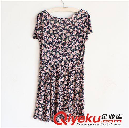 外貿(mào)原單貨 批發(fā)夏季女裝 韓 短袖 森女 連衣裙