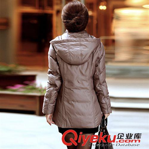 2014新款中老年加肥加大羽絨服 韓版大碼媽媽裝高絨zp廠家直銷原始圖片2