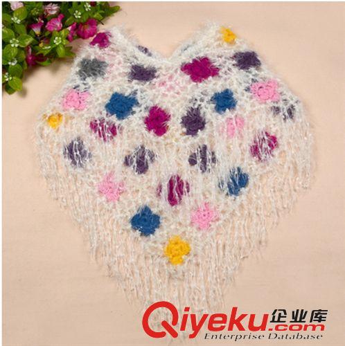 清貨節(jié)13 秋冬新品女裝韓版斗篷勾花披肩鏤空寬松披風蝙蝠針織衫原始圖片3