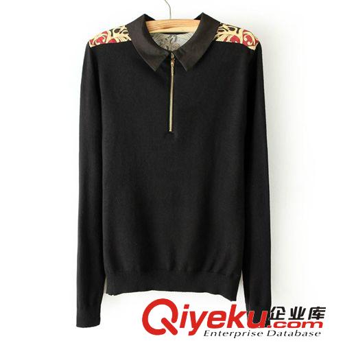 現(xiàn)貨2014爆款圖騰襯衣女式t恤長(zhǎng)袖襯衣批發(fā)歐美女裝7410-14