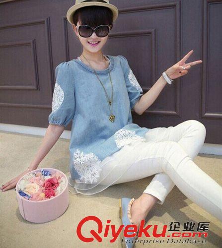 2014夏季新款牛仔褲批發(fā)女式手工磨破水洗全棉牛仔長褲4122-96