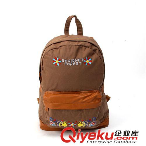 2014rough新款卡通貼布刺繡雙肩背包包支持混批代發