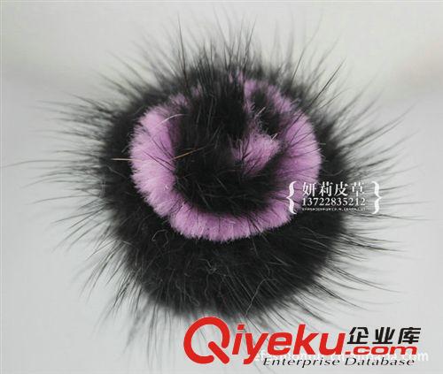 水貂胸花【妍莉皮草】多色定做 直銷{zx1}款 衣飾 水貂胸花批發(fā)