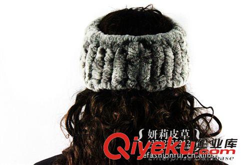2014 頭帶發(fā)飾批發(fā)【廠家直銷】時尚皮草 兔毛 發(fā)箍發(fā)帶 批發(fā)原始圖片2