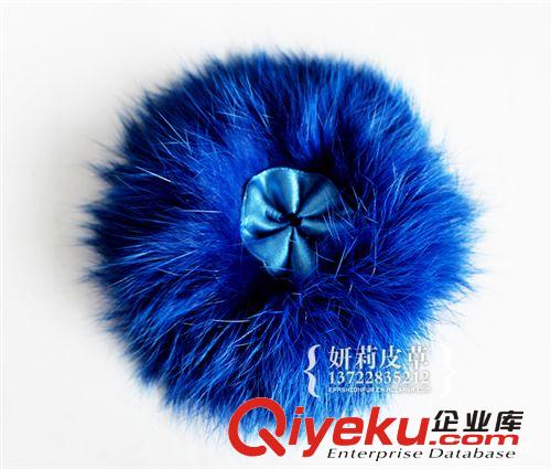 【妍莉皮草】韓式胸花廠家直銷皮草胸花頭花兔毛胸花 發(fā)飾頭飾原始圖片3