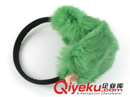 2014 兔毛耳罩【妍莉皮草】可愛女兔毛皮草珍珠護耳耳罩 庫存處理原始圖片3