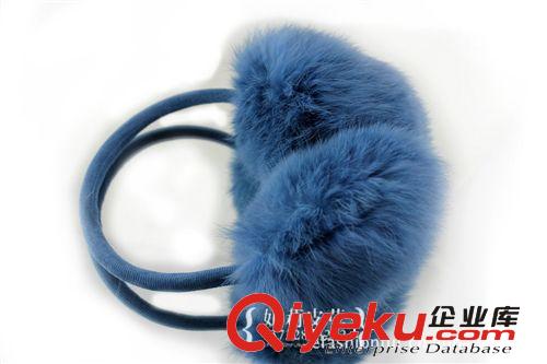 2014 兔毛耳罩【妍莉皮草】可愛(ài)女兔毛皮草珍珠護(hù)耳真毛耳罩 真毛