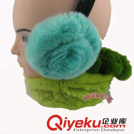 2014 新款 女式 新款 優(yōu)質(zhì)獺兔 定做  超大  兔毛 耳罩原始圖片2
