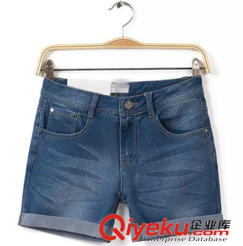 蘇顏2014外貿(mào)女裝歐洲站時尚品牌個性森女磨破毛邊牛仔短褲批發(fā)