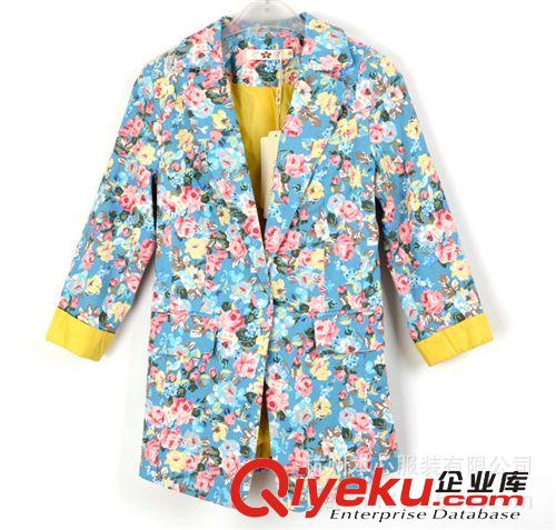 15852014春秋專柜四季青時(shí)尚休閑淑女一?？奂兩虚L(zhǎng)款西裝外套