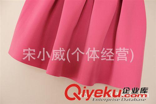 女裝批發(fā) 2014春季韓國東大門同款彈力褶皺復(fù)古花苞半身裙 短裙女