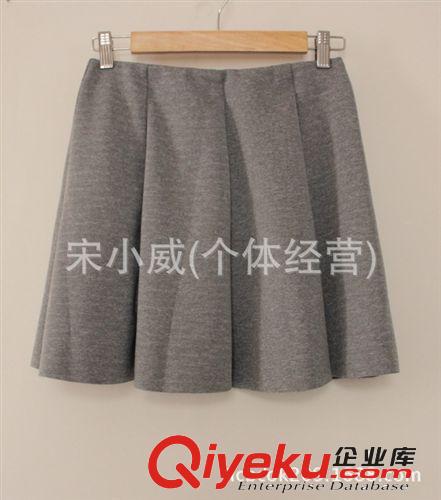 外貿(mào)原單批發(fā) 2014春夏新款 歐美風(fēng)百褶花苞短裙半身裙女