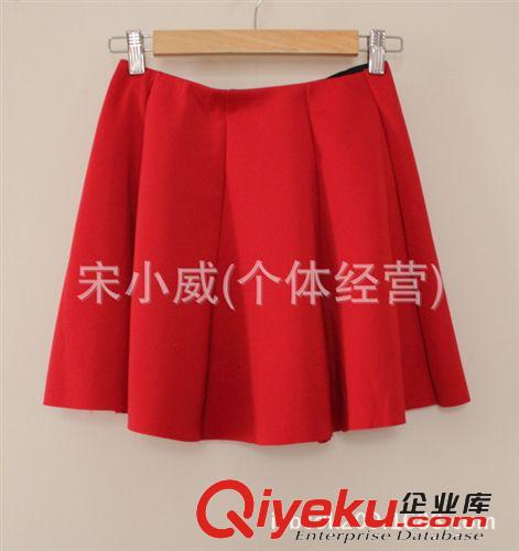 外貿(mào)原單批發(fā) 2014春夏新款 歐美風(fēng)百褶花苞短裙半身裙女