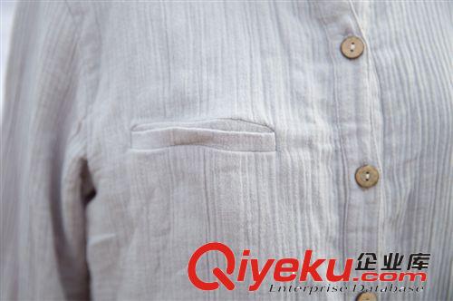 壹念原創(chuàng)設(shè)計(jì) 春裝新款純棉文藝襯衫襯衣批發(fā) 兩色