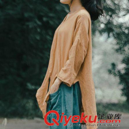 壹念原創 春秋新款單扣白搭棉麻文藝開衫外套 三色