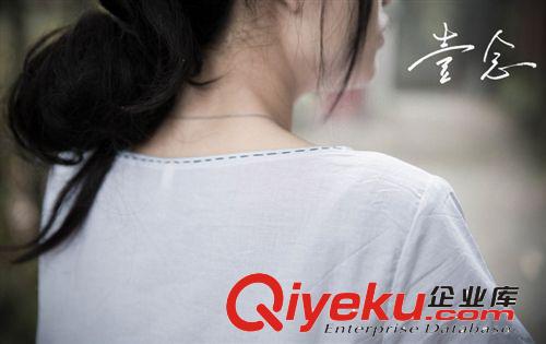 壹念原創(chuàng)女士夏裝純棉手工走線文藝百搭短袖套頭T恤 女式純棉T恤原始圖片3