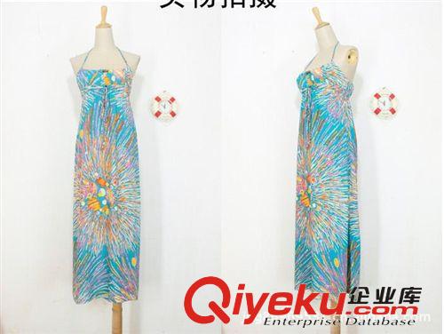 2011夏裝名族風(fēng)格吊帶連衣裙I1-0089 實拍波西米亞吊帶連衣裙長裙原始圖片2