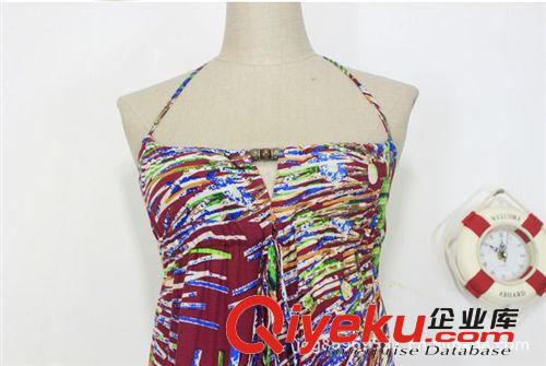 2011夏裝名族風(fēng)格吊帶連衣裙I1-0089 實拍波西米亞吊帶連衣裙長裙原始圖片3