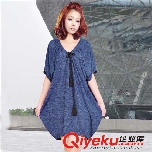 .新款胖mm夏裝韓版女裝 胖人服飾大碼女裝寬松連衣裙批發(fā)代發(fā)