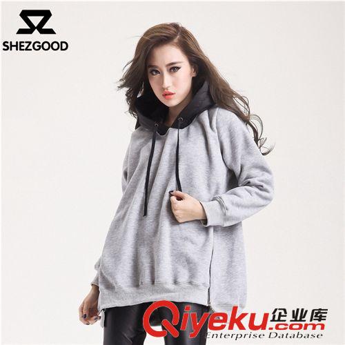shezgood秋季新款韓版女裝連帽寬松套頭衛(wèi)衣女式長(zhǎng)袖上衣訂貨銷售原始圖片2