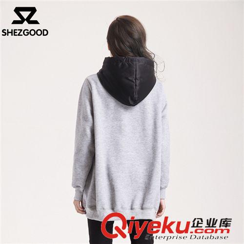 shezgood秋季新款韓版女裝連帽寬松套頭衛(wèi)衣女式長(zhǎng)袖上衣訂貨銷售