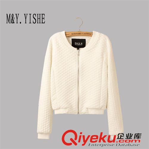 M&Y.YISHE2014新款秋冬女装欧洲站专柜同款显瘦棒球服外套290