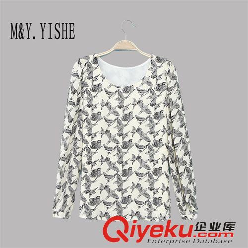 M&Y.YISHE2014新款秋季女裝廠家直銷專柜同款大碼寬松雪紡紗