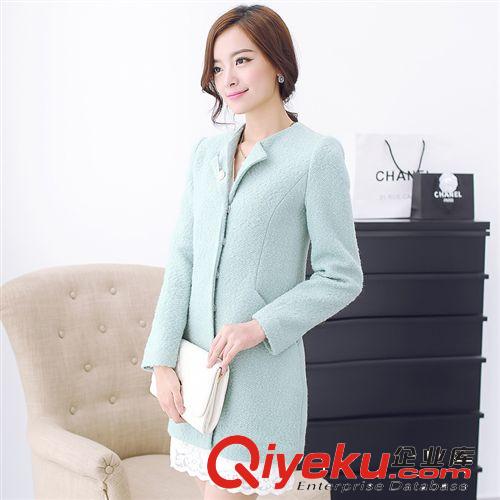 寬松圈圈毛呢大衣 女裝冬季外套 女裝代理服裝加盟 韓版女裝代原始圖片3