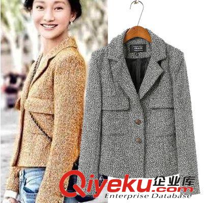 歐美秋季新款女裝批發(fā) 時尚復古印花短款棉衣外套