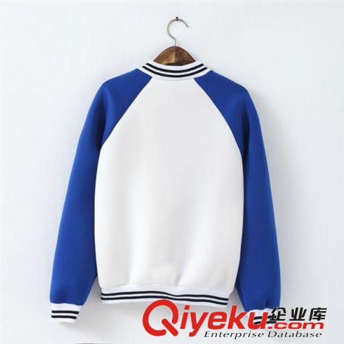 2014秋冬新款明星全智賢同款印花夾克卡通印花拼色棒球服外套