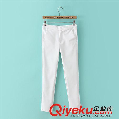 3505-0.4專柜同款優(yōu)質(zhì)休閑女式中腰小腳褲鉛筆褲休閑褲批發(fā)原始圖片2