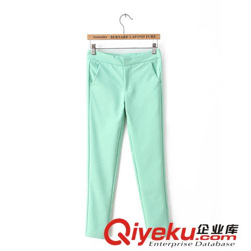 3505-0.4專柜同款優(yōu)質(zhì)休閑女式中腰小腳褲鉛筆褲休閑褲批發(fā)原始圖片3