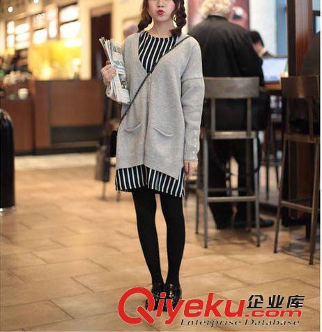 2014新款女裝 冬季修身包臀連衣裙女 加厚秋冬長袖打底裙