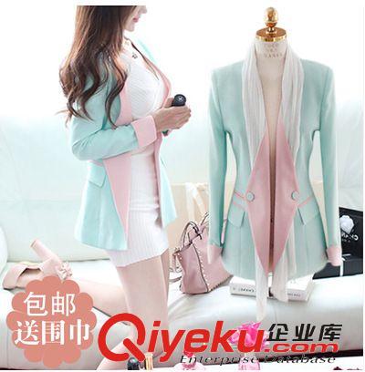 韓國(guó)東大門(mén)中長(zhǎng)款小西裝女一?？坶L(zhǎng)袖修身顯瘦薄款西服原始圖片3