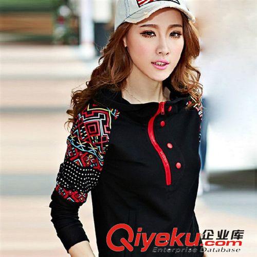 小時代3同款秋裝新品 休閑運動加厚抓絨寬松版連帽衛(wèi)衣連衣裙