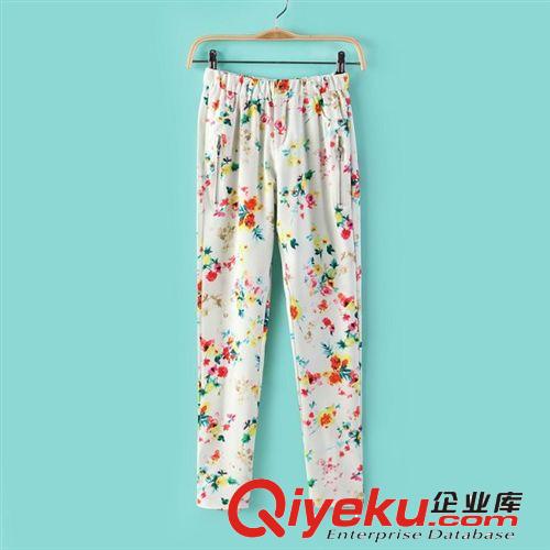 B40-00426 F.M.P 歐美夏季新款時尚菠蘿水果印花休閑長褲原始圖片3