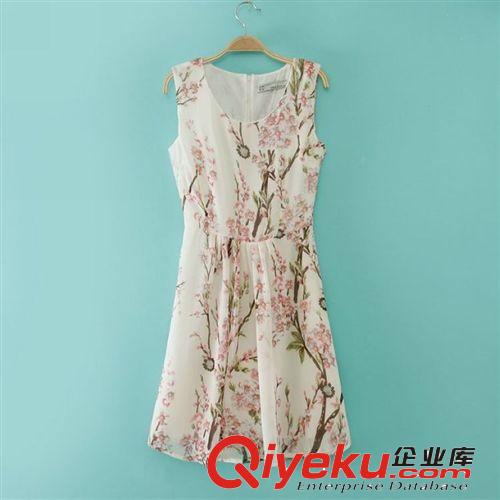 B98-99-084 F.M.P 夏季新款時(shí)尚文藝范撞色拼接貓咪印花短袖T恤