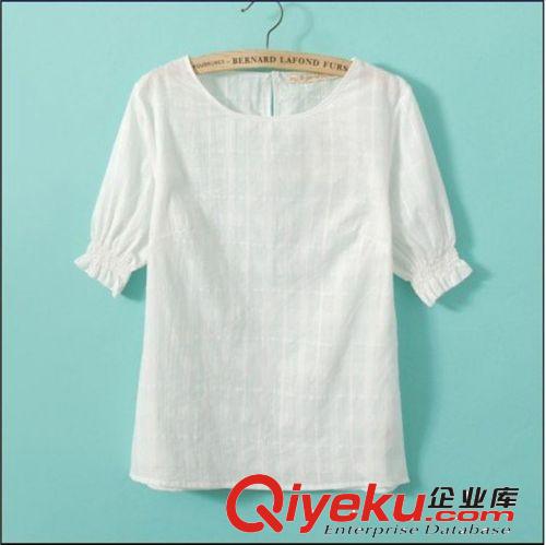 B182-95-052 F.M.P 夏季新款韓版時尚寬松百搭刺繡字母短袖T恤