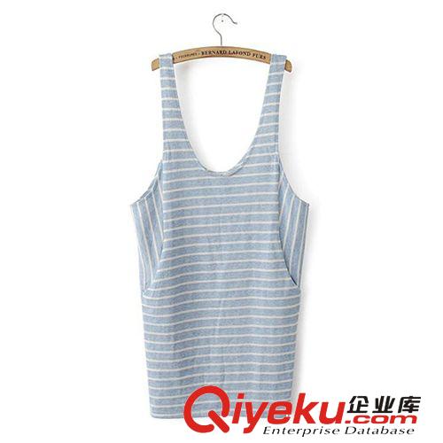 A181-94-045 F.M.P 韓版新款時(shí)尚條紋個(gè)性背帶連衣裙原始圖片2