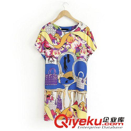 A01-92-088 F.M.P 夏季新品李小冉同款海底世界印花無(wú)袖連衣裙