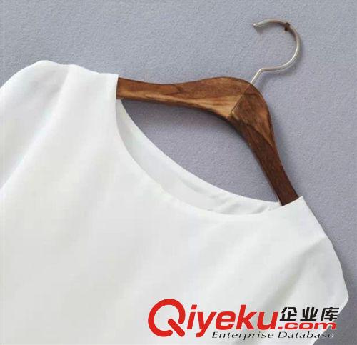 A125-01335 F.M.P時尚蝙蝠袖白色T恤+花朵樹枝印花半身裙套裝原始圖片3