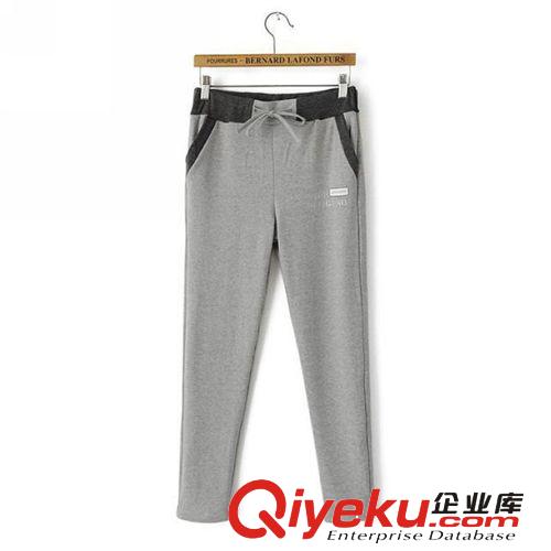 B128-02744 F.M.P 秋冬新款時(shí)尚拼色抽繩大碼休閑長(zhǎng)褲