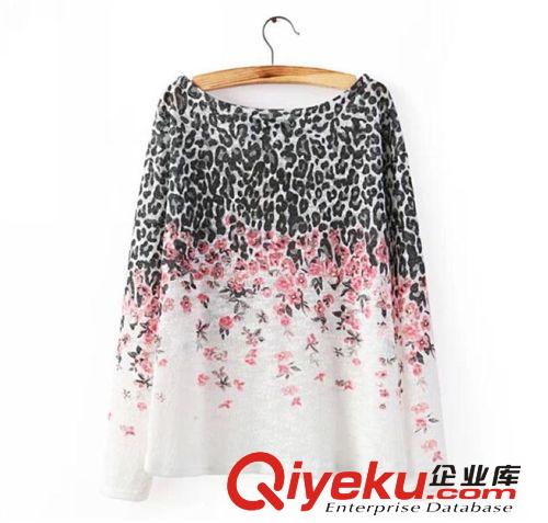 D145-01630 F.M.P【6107】歐美新款黑綠不規(guī)則樹葉印花夾克外套