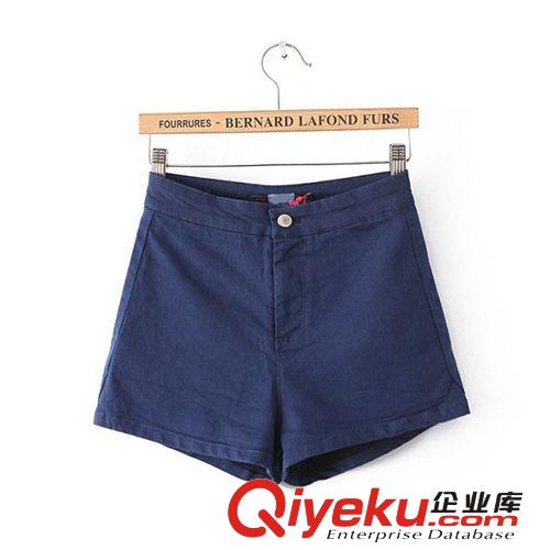 B188-00347 F.M.P 歐美風簡約時尚款百搭高腰休閑短褲原始圖片3
