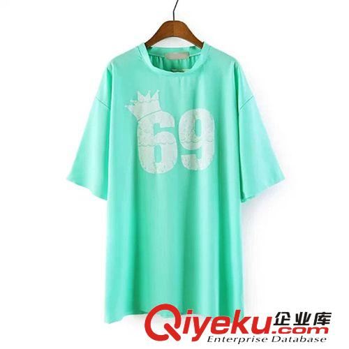 B99-00048 F.M.P 歐洲站夏季新款時尚優(yōu)雅圓點花朵ts短袖T恤