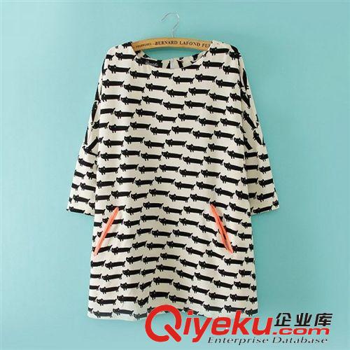 A03-96-075 F.M.P 時尚甜美白色娃娃領(lǐng)假兩件百褶無袖連衣裙