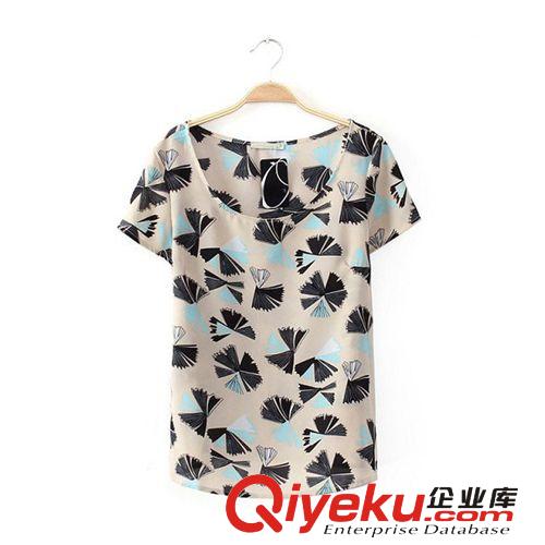 D145-95-061 F.M.P【9132】 歐美風(fēng)水墨印花口袋裝飾長(zhǎng)袖襯衫